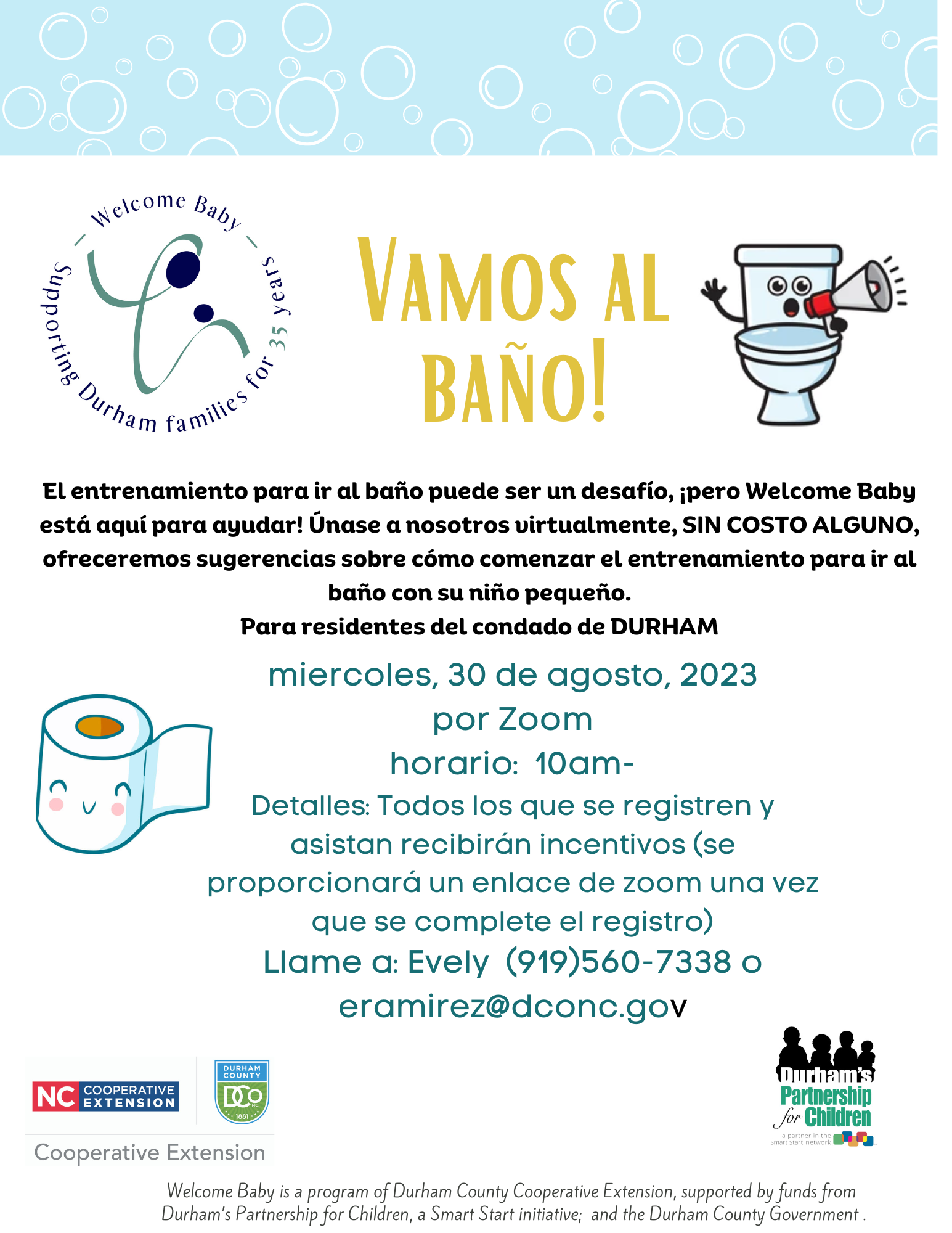New Parent Training Opportunities in Spanish Nurturing Durham